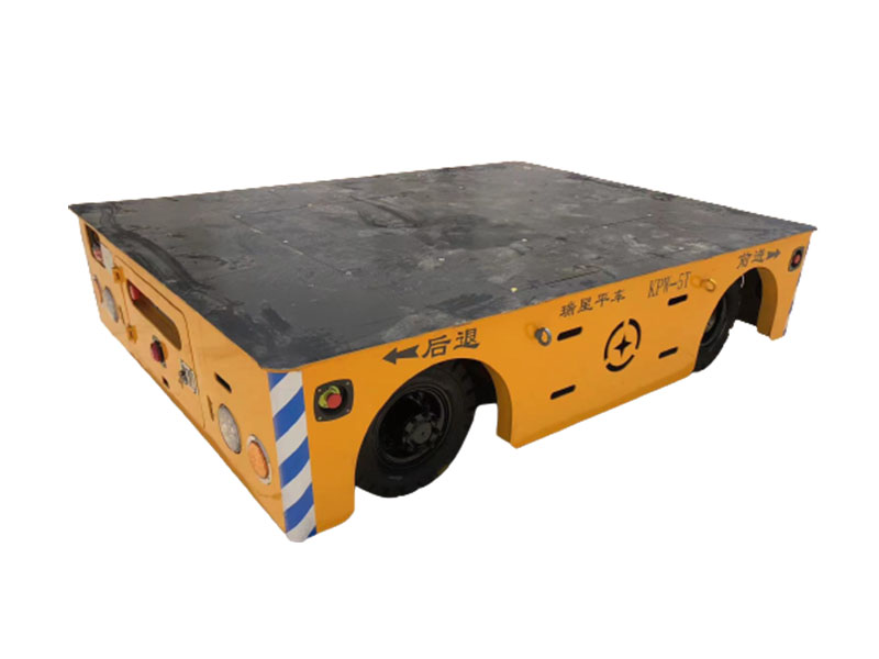 5噸輪胎式無軌電動(dòng)平車
